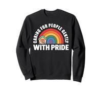 Prendre Soin des Gens en Douceur avec Pride Rainbow Caregiver LGBTQ Sweatshirt