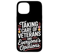 Prendre soin des vétérans et des opinions de tout le monde VA Nurse Coque pour iPhone 15