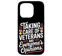 Prendre soin des vétérans et des opinions de tout le monde VA Nurse Coque pour iPhone 15 Pro