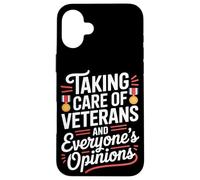 Prendre soin des vétérans et des opinions de tout le monde VA Nurse Coque pour iPhone 16 Plus