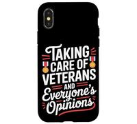 Prendre soin des vétérans et des opinions de tout le monde VA Nurse Coque pour iPhone X/XS