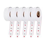 Prendre un numéro Billets 5 rouleaux de 2 chiffres pour K-T Ticket Dispenser File d'attente Système d'appel 2000 Ticket Rouleau 00-99 (2 chiffres 00-99, blanc - 5 rouleaux)