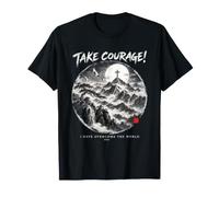 Prends Courage John 16:33 Art chrétien de Montagne T-Shirt