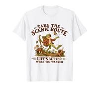 Prenez La Route Scénique Grenouille Randonneur Nature Esprit T-Shirt