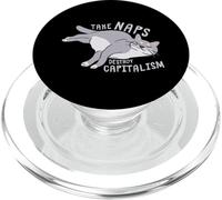 Prenez Les Siestes, détruisez Le capitalisme - Chat Communiste Amusant PopSockets PopGrip pour MagSafe