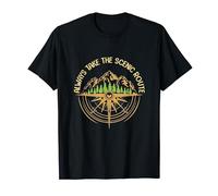 Prenez toujours la route panoramique : camp prêt pour l'aventure T-Shirt