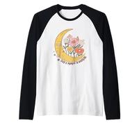 Prenez un moment pour respirer les fleurs de lune Manche Raglan
