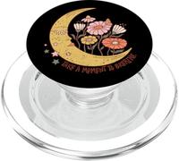 Prenez un moment pour respirer les fleurs de lune PopSockets PopGrip pour MagSafe