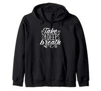 Prenez Une Respiration Profonde Relaxation Mindfulness Zen Yoga Sweat à Capuche