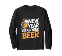 Prenez votre bière pour le réveillon du Nouvel An Manche Longue