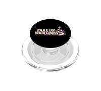 Prenez Votre Croix inspirée de l'écriture biblique chrétienne de Carême PopSockets PopGrip pour MagSafe