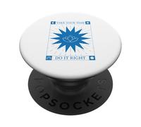 Prenez Votre Temps - Do It Right (Yoga Lotus Boho Graphic) PopSockets PopGrip Adhésif