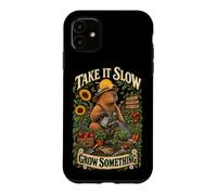 Prenez Votre Temps et cultivez avec Humour Capybara Coque pour iPhone 11