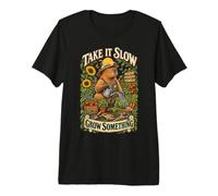 Prenez Votre Temps et cultivez avec Humour Capybara T-Shirt Haut de Gamme