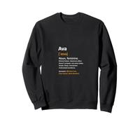 Prénom Ava Message personnalisé Femme Définition Nom Sweatshirt