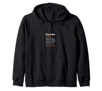 Prénom Charlotte Message personnalisé Femme Définition Sweat à Capuche