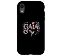 Prénom Floral Gaia personnalisé Fille réunion Mon Anniversaire Coque pour iPhone XR