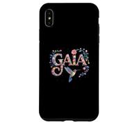 Prénom Floral Gaia personnalisé Fille réunion Mon Anniversaire Coque pour iPhone XS Max