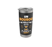 Prénom humour boubou ne vieillit pas drole rigolo boubou Gobelet isotherme en acier inoxydable double paroi