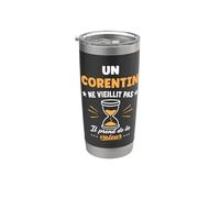 Prénom humour corentin ne vieillit pas drole rigolo corentin Gobelet isotherme en acier inoxydable double paroi