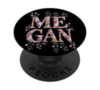 Prénom Megan Awesome Réunion de Jardin personnalisée pour Fille PopSockets PopGrip Adhésif