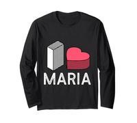 Prénom personnalisé I Love Maria Manche Longue
