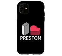 Prénom personnalisé I Love Preston Coque pour iPhone 11