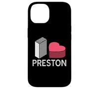 Prénom personnalisé I Love Preston Coque pour iPhone 14