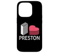 Prénom personnalisé I Love Preston Coque pour iPhone 14 Pro