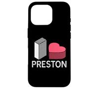 Prénom personnalisé I Love Preston Coque pour iPhone 16 Pro