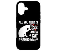 Prénom personnalisé pour Chat Prince Mignon Chaton Amoureux des Animaux Coque pour iPhone 17