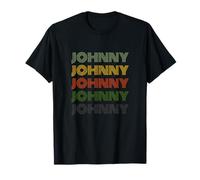 Prénom personnalisé vintage des années 70 Johnny T-Shirt