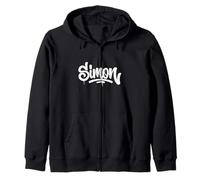 Prénom « Simon » en Tant Que Graffitis et Inscription « Street Art » Sweat à Capuche