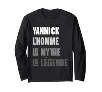 Prénom Yannick Homme Mythe Légende Cadeau Personnalisé Manche Longue