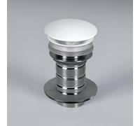 preotec Bonde à écoulement libre dotée d'un grand insert (raccourcissable) avec plaque de montage à combiner avec un plan de toilette, PR2500WM+PR1507XX,