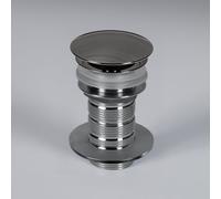 preotec Bonde à écoulement libre dotée d'un grand insert (raccourcissable) avec plaque de montage à combiner avec un plan de toilette, PR2500BG+PR1507XX,