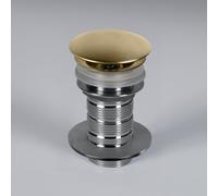 preotec Bonde à écoulement libre dotée d'un grand insert (raccourcissable) avec plaque de montage à combiner avec un plan de toilette, PR2500GB+PR1507XX,