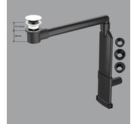 preotec Siphon gain de place de meuble pour vasque/lavabo et plan de toilette de jusqu’à 1 cm,, PR2000+PR2200WM#NEW,