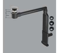 preotec Siphon gain de place de meuble pour vasque/lavabo et plan de toilette de jusqu’à 1 cm,, PR2000+PR2200MB#NEW,
