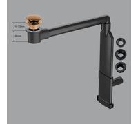 preotec Siphon gain de place de meuble pour vasque/lavabo et plan de toilette de jusqu’à 1 cm,, PR2000+PR2200RB#NEW,