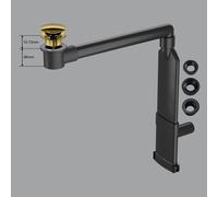 preotec Siphon gain de place de meuble pour vasque/lavabo et plan de toilette de jusqu’à 1 cm,, PR2000+PR2200GG#NEW,