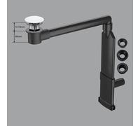 preotec Siphon gain de place de meuble pour vasque/lavabo et plan de toilette de jusqu’à 1 cm,, PR2000+PR240CWG#NEW,