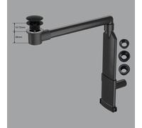 preotec Siphon gain de place de meuble pour vasque/lavabo et plan de toilette de jusqu’à 1 cm,, PR2000+PR2200BM#NEW,