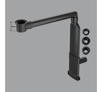 preotec Siphon gain de place plat de meuble pour vasque/lavabo et plan de toilette de jusqu’à 1 cm, PR2000+GUM#NEW,