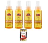 Prep Dermoprotective Lot de 4 sprays de protection solaire SPF 10 4 x 100 ml + Italian Gourmet Polpa 400 g