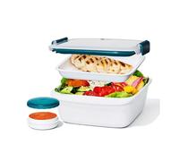 Lunch box salade 1,5L - avec plateau et récipient à vinaigrette