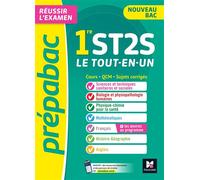 Prépabac 1re ST2S - Toutes les matières - Cours et entraînement au contrôle continu 2026 - Thomas Brunet - Foucher - broché - Scolaire / Universitaire