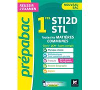 Prépabac 1re STI2D/STL - Toutes les matières communes - Cours et entraînement contrôle continu 2026 - Thomas Brunet - Foucher - broché - Scolaire / Universitaire