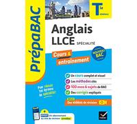 Prépabac - Anglais LLCE Tle générale (spécialité) - Bac 2026: cours, méthodes & sujets corrigés (programme de Terminale)