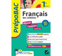 Prépabac - Français 1re générale Bac de français 2027 (écrit & oral) Avec les oeuvres au programme 2026-2027 - Hélène Bernard - Hatier - broché - Scolaire / Universitaire